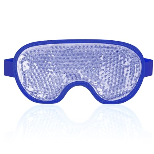 Cooling Eye Mask for After Surgery, Navy Blue